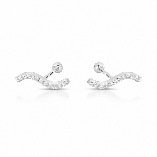 Windsor Wave Piercing | Moissanite