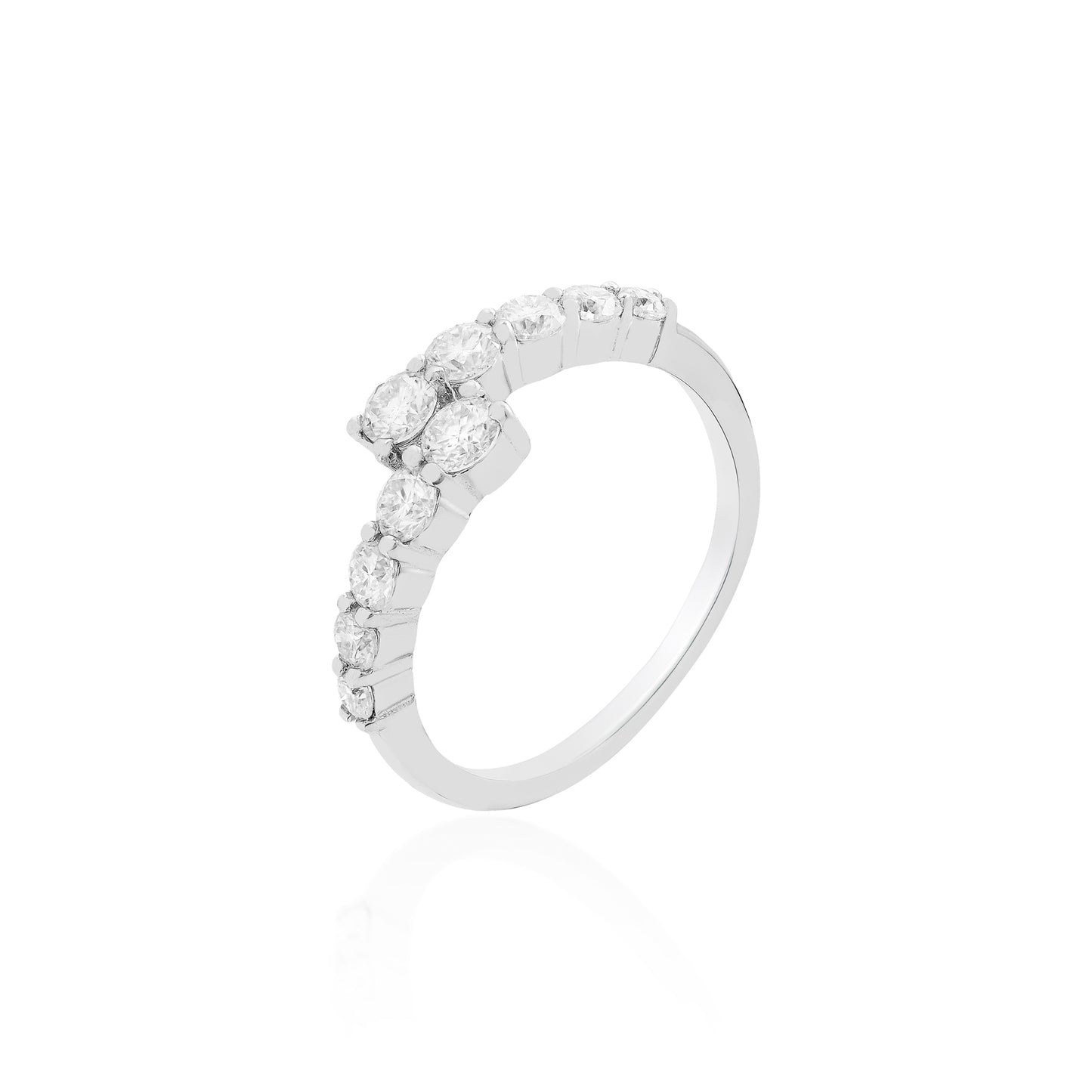 Windsor Cascade Moissanite Ring - Rubielle London