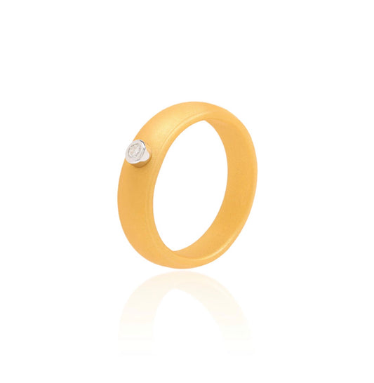 Active Gold — Moissanite Ring