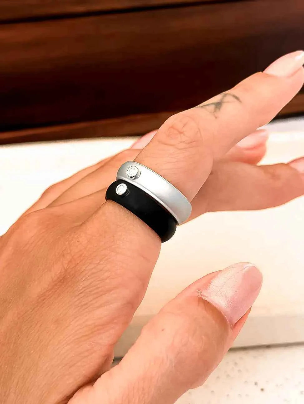 Active Black — Moissanite Ring