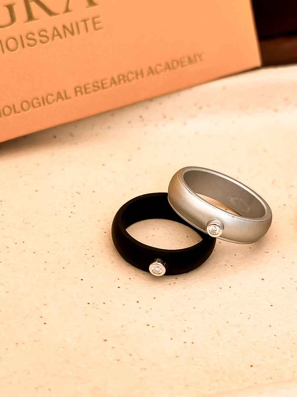 Active Ring  —  Moissanite Silver