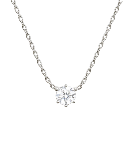Majesty Moissanite Necklace 6.5mm