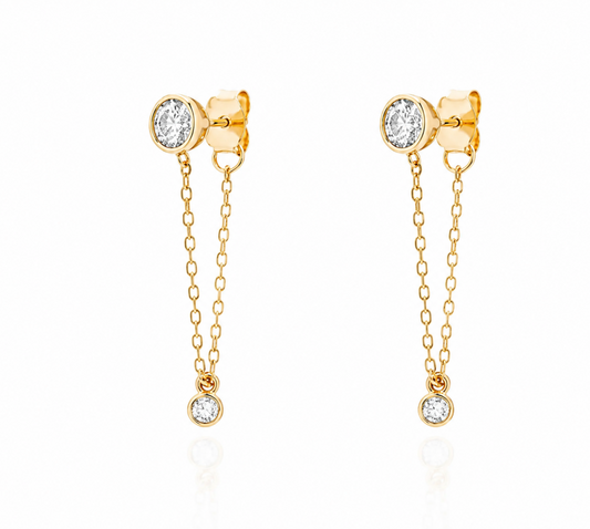 Sovereign Flow Moissanite Earrings