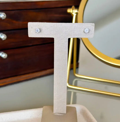 Sovereign Moissanite Stud Earrings – 5mm