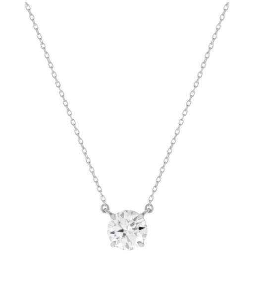 Chelsea Solitaire Necklace 6mm