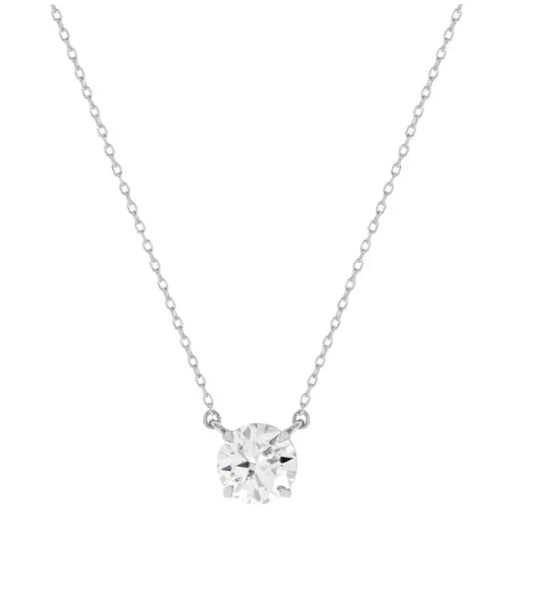 Chelsea Solitaire Necklace 6mm