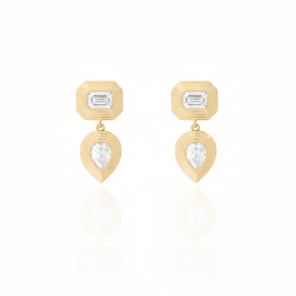 Mayfair Mosaic Moissanite Earrings