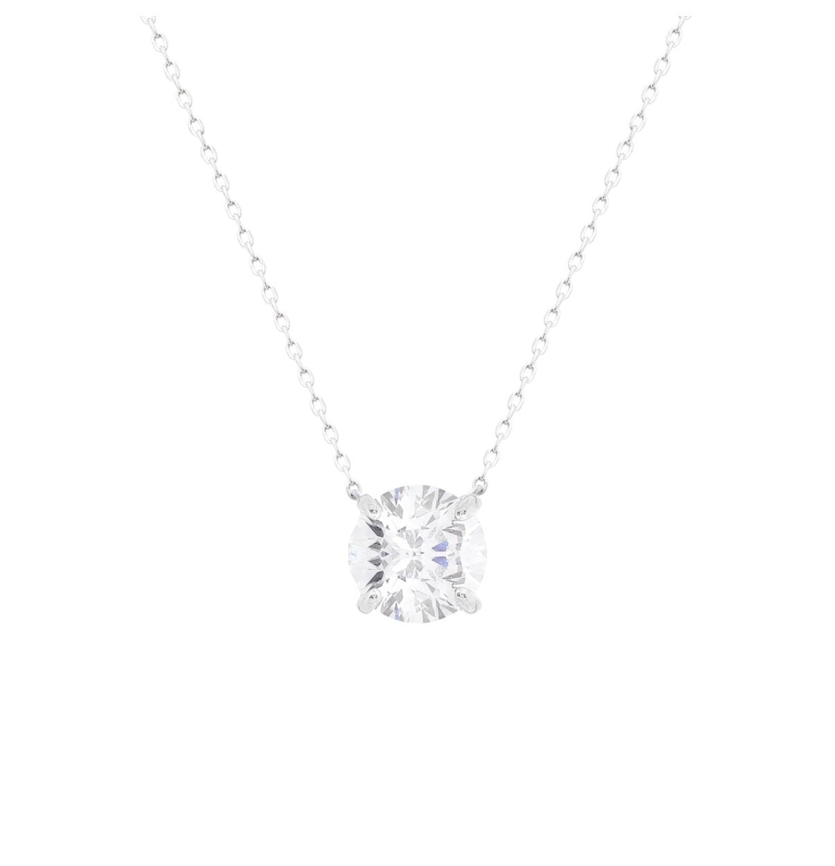 Chelsea Solitaire Necklace 8mm