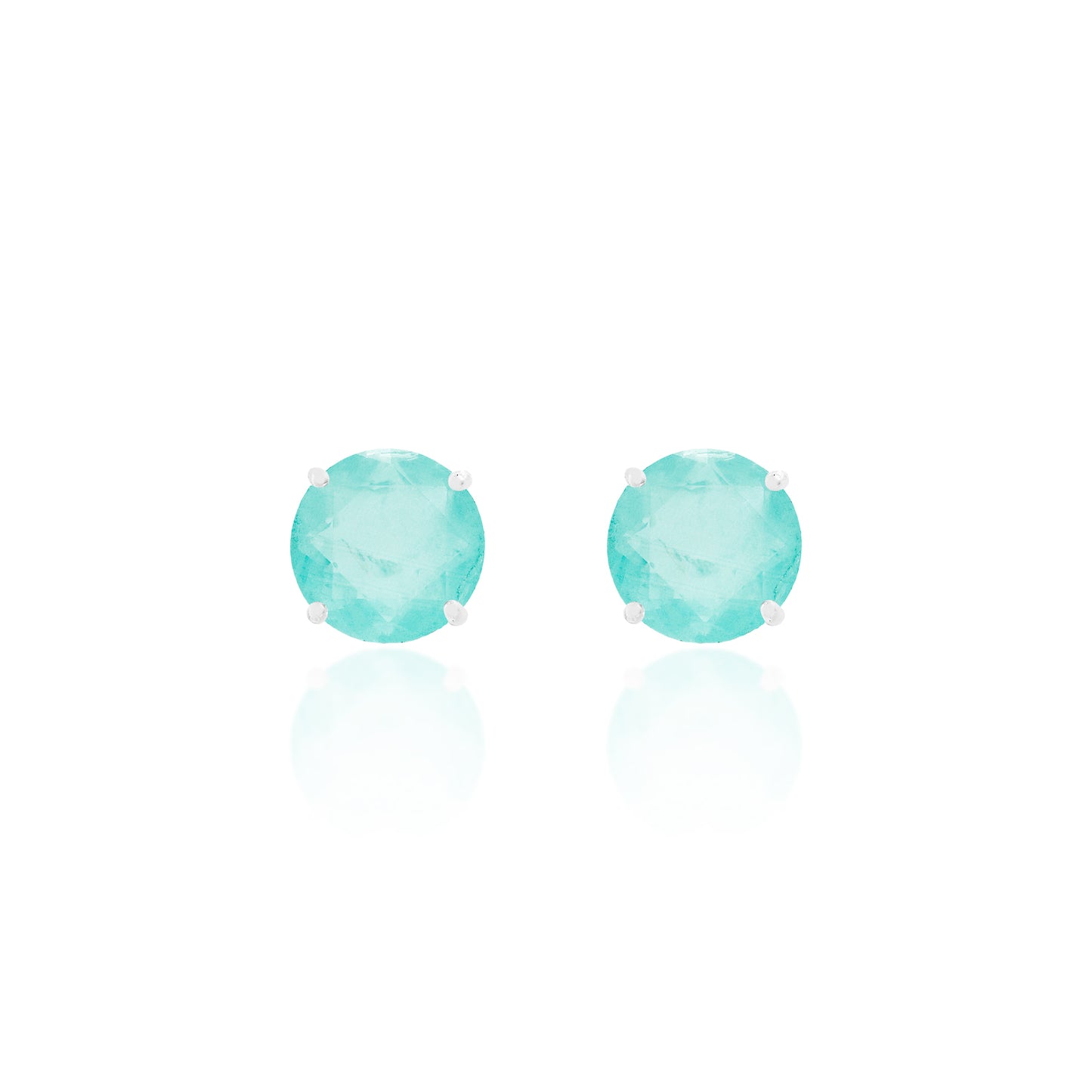 Chelsea Colombian Emerald Earrings — 10MM - Rubielle London