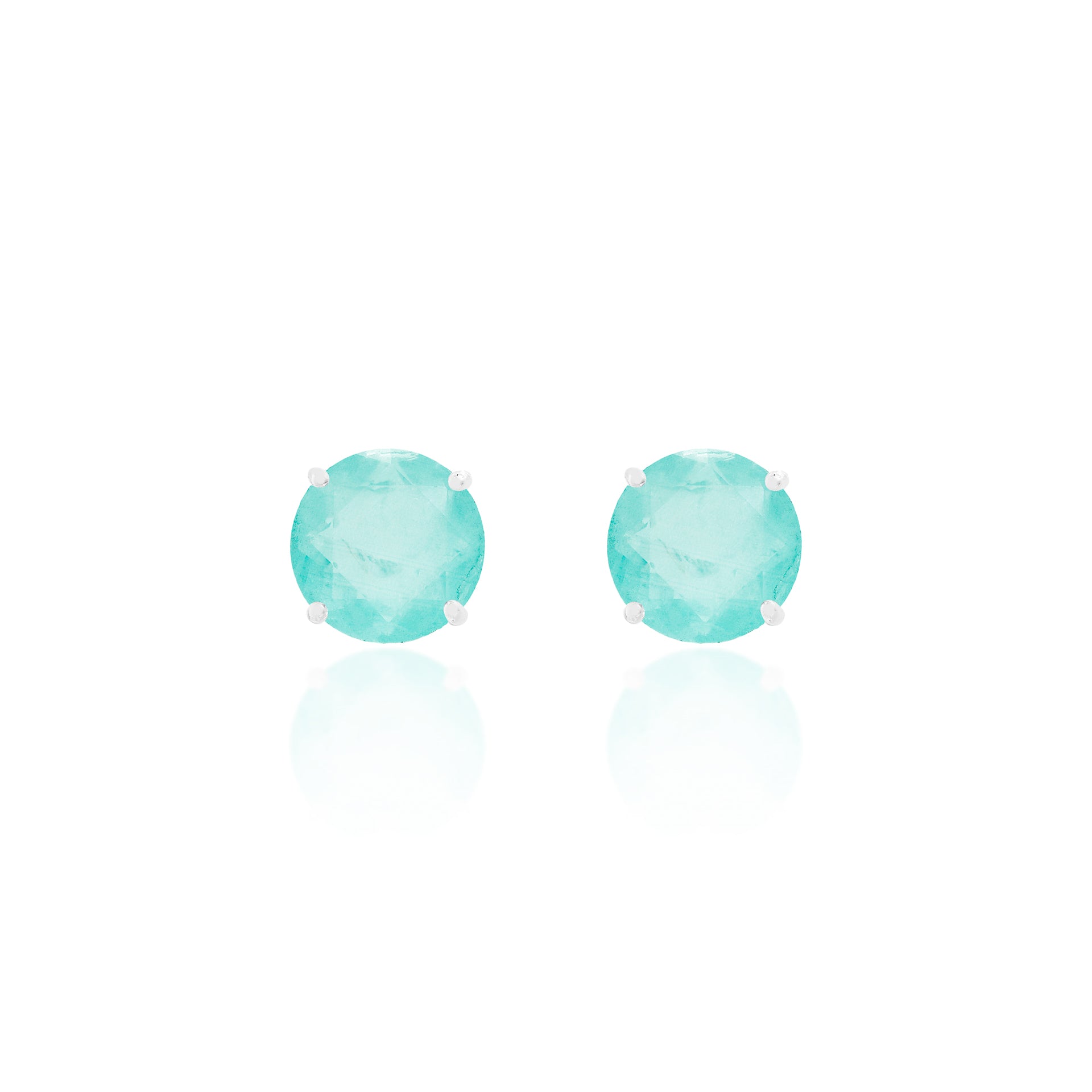 Chelsea Colombian Emerald Earrings — 10MM - Rubielle London