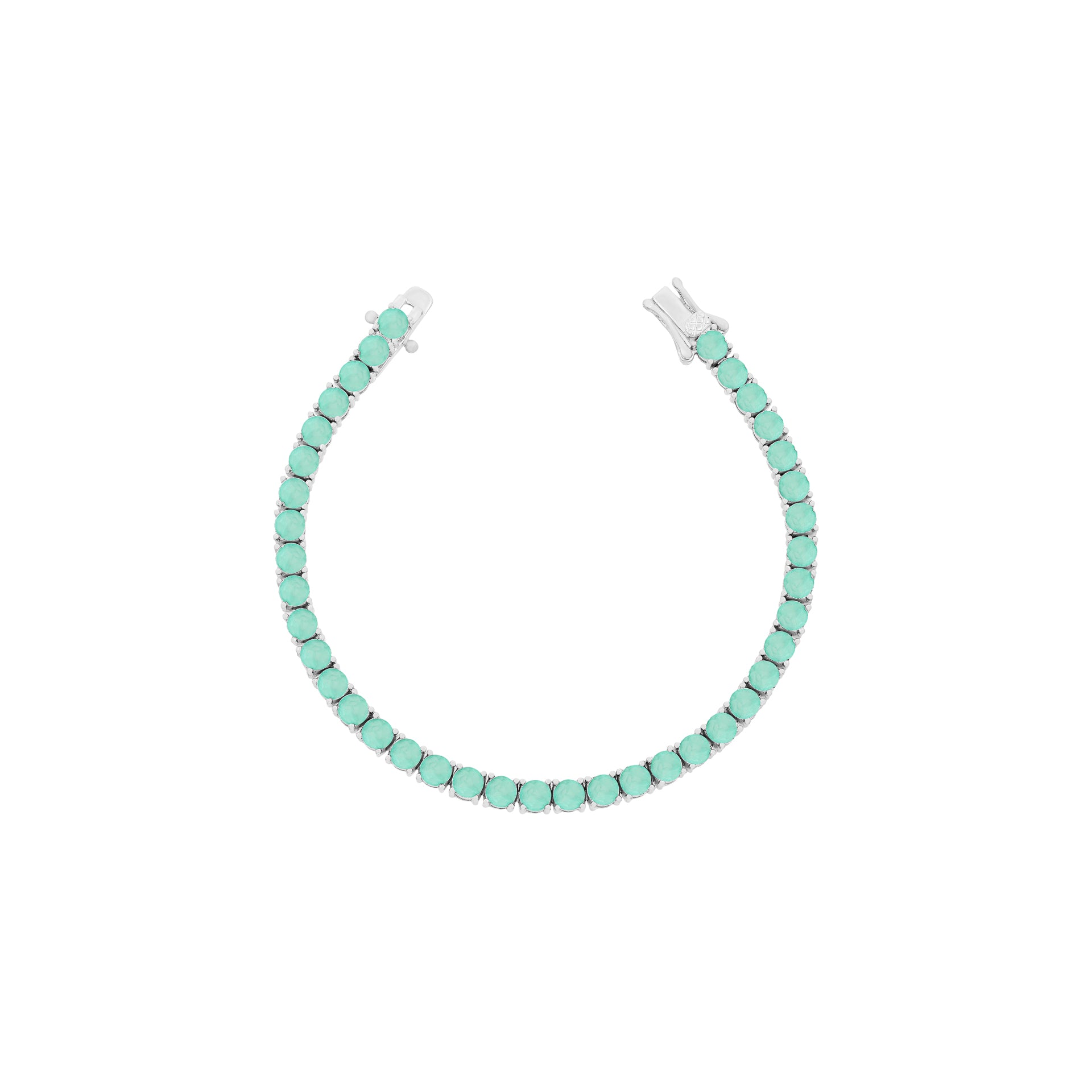 The Chivor Colombian Emerald Tennis Bracelet - 3mm - Rubielle London