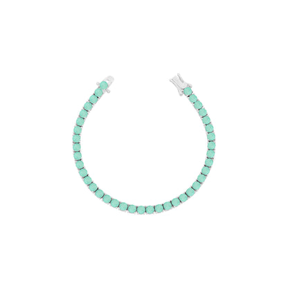 The Chivor Colombian Emerald Tennis Bracelet - 3mm - Rubielle London