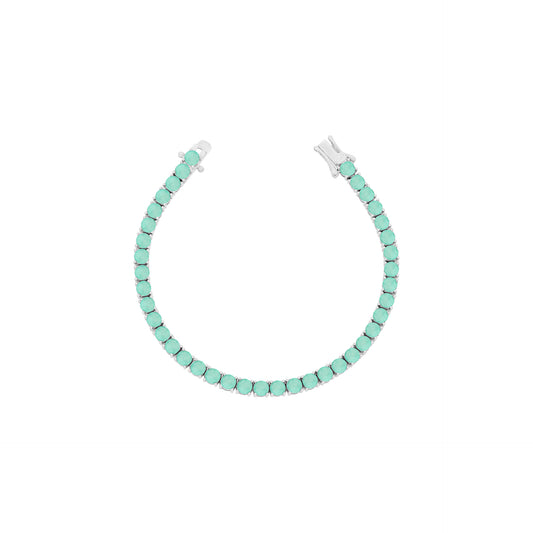 The Chivor Colombian Emerald Tennis Bracelet - 3mm - Rubielle London