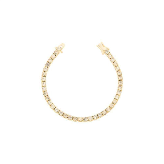 The Mayfair Champagne Tennis Bracelet - 18k Gold Vermeil